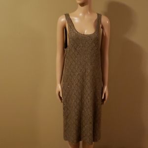 Ralph Lauren gold and taupe sparke dress size XL